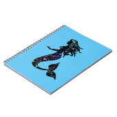 Prachtige  Zeemeermin Silhouette Notitieboek (Linkerzijde)