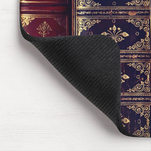 Prachtige, zeer oude Muismat van boekgennen (Hoek)