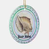 Prachtige zeeschelp keramisch ornament (Rechts)