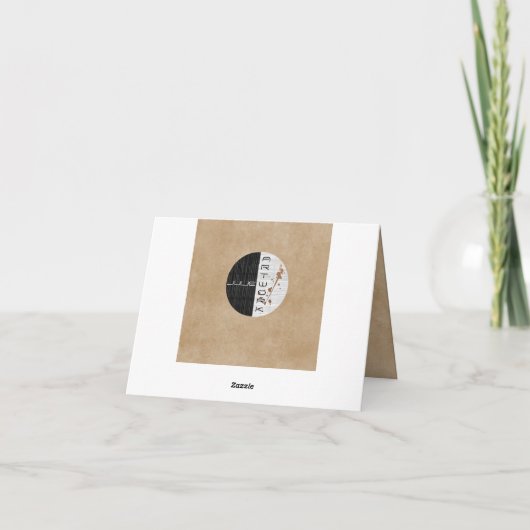 Prachtige Zen - Hartelijk dank Bedankkaart (Achterkant)