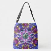 Prachtige Zen Lotus Crossbody Tas (Achterkant)