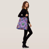 Prachtige Zen Lotus Crossbody Tas (Op model)