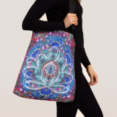 Prachtige Zen Lotus Crossbody Tas (Dichtbij)