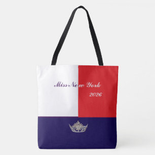 Prachtige Zilveren Kroon Boodschappentas-Grote Rod Tote Bag