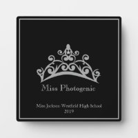 Prachtige Zilveren Tiara Kroon Fotogenieke Plaquet