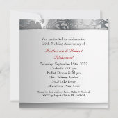 prachtige zilveren uitnodigingen ter gelegenheid v (Achterkant)