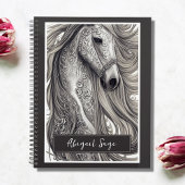 Prachtige  Zilvergrijze paarden met stromende mane Planner