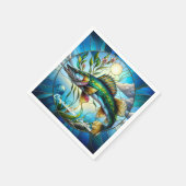 Prachtige zoetwatervissen en Blue Lake Servet (Hoek)