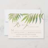 Prachtige zomer bruiloft uitnodiging RSVP (Voorkant)