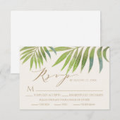 Prachtige zomer bruiloft uitnodiging RSVP (Voorkant / Achterkant)