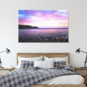 Prachtige zomer zonsondergang over een baai canvas afdruk (Insitu (Slaapkamer))