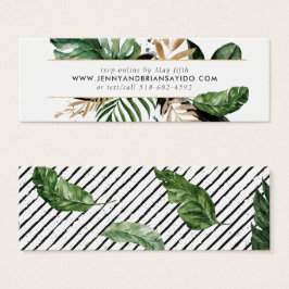 Prachtige zomergroene | Trouwwebsite RSVP Mini Visitekaartjes
