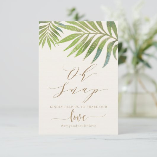 Prachtige zomerse trouwdag social media kaart (Staand voorkant)