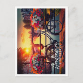 Prachtige zomerzonsopkomst Amsterdam Nederland Briefkaart (Voorkant)