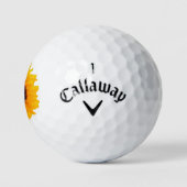 Prachtige zonnebloem 4Julia Golfballen (Logo)