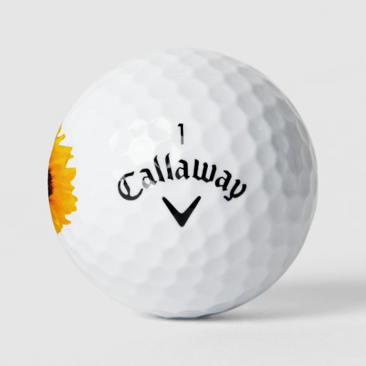 Prachtige zonnebloem 4Julia Golfballen (Logo)