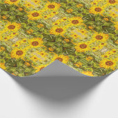 Prachtige zonnebloem cadeaupapier (Hoek)