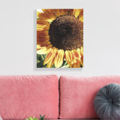 Prachtige zonnebloem | Foto van Cherie | Floral Canvas Afdruk (Insitu (Woonkamer))