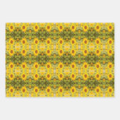 Prachtige  zonnebloem inpakpapier vel (Voorkant 3)