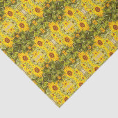 Prachtige  zonnebloem tissuepapier (Detail)