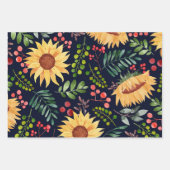 Prachtige zonnebloemen en Waterverf van Berries Inpakpapier Vel (Voorkant 2)