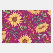 Prachtige zonnebloemen en Waterverf van Berries Inpakpapier Vel (Voorkant)