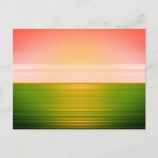 Prachtige zonnescherme Abstracte kunst op groen te Briefkaart (Voorkant)