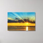 Prachtige Zonnestraal Lucht Canvas Afdruk (Voorkant)