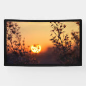 Prachtige zonsondergang Avond Home Indoor Spaces C Spandoek (Horizontaal)
