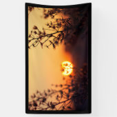 Prachtige zonsondergang Avond Home Indoor Spaces C Spandoek (Verticaal)