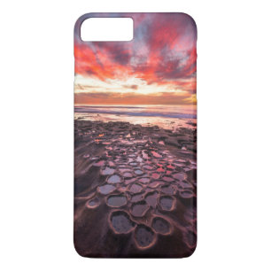 Prachtige zonsondergang bij de getijdenpoelen Case-Mate iPhone case