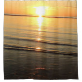 Prachtige zonsondergang boven Cape Cod Harbor-douc Douchegordijn (Voorkant)