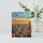 Prachtige zonsondergang in Manhattan, New York Cit Briefkaart (Staand voorkant)