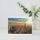 Prachtige zonsondergang in Manhattan, New York Cit Briefkaart (Staand voorkant)
