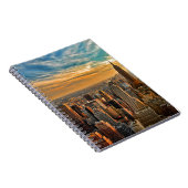 Prachtige zonsondergang in Manhattan, New York Cit Notitieboek (Rechterzijde)