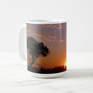 Prachtige zonsondergang koffiemok