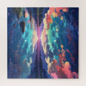 Prachtige zonsondergang Lake rust Legpuzzel (Horizontaal)