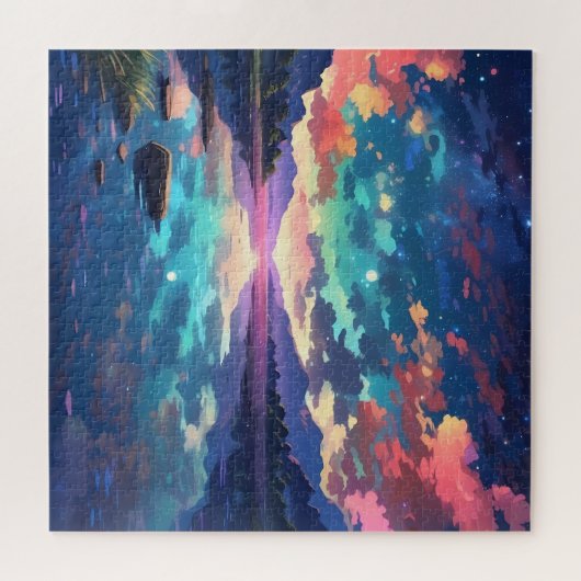 Prachtige zonsondergang Lake rust Legpuzzel (Horizontaal)