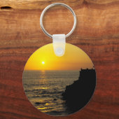 prachtige zonsondergang op Bali-eiland Sleutelhanger (Voorkant)