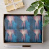 Prachtige zonsondergang op een kalm meerpatroon tissuepapier (Geschenk)