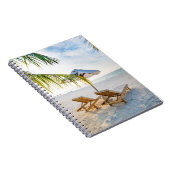 Prachtige zonsondergang op het strand notitieboek (Rechterzijde)