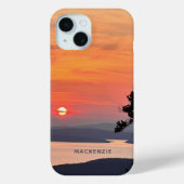 Prachtige zonsondergang op Mountain Lake Case-Mate iPhone Case (Achterkant)