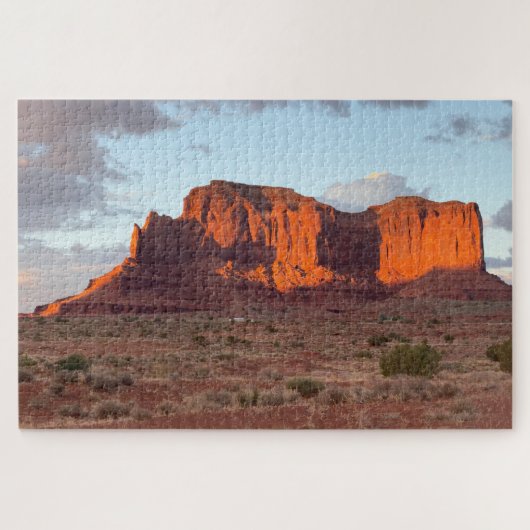 Prachtige zonsondergang shot van Monument Valley Legpuzzel (Horizontaal)