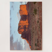 Prachtige zonsondergang shot van Monument Valley Legpuzzel (Verticaal)