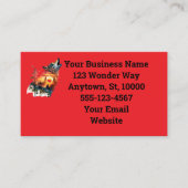 Prachtige zonsondergang Silhouette Howling Wolf Visitekaartje (Voorkant)