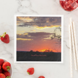 Prachtige zonsondergang Texas Hill Country Servet
