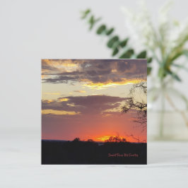 Prachtige zonsondergang Texas Hill Country Vlakke 