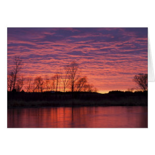 Prachtige zonsondergang weerspiegelt zich in de Ca