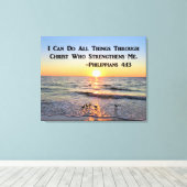 PRACHTIGE ZONSOPGANG FILIPPIANEN 4:13 CANVAS PRINT (Insitu (Houten vloer))