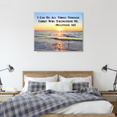PRACHTIGE ZONSOPGANG FILIPPIANEN 4:13 CANVAS PRINT (Insitu (Slaapkamer))